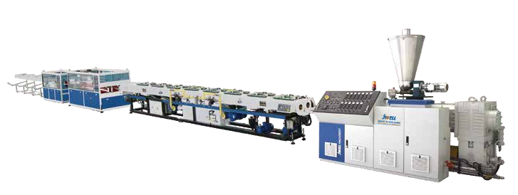 PVC dual-strand pipe extrusion line